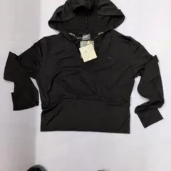 ダークグレー ラップスタイルパーカー フード付き