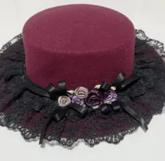 axes femme 巻きバラレースカンカン帽　オンライン限定