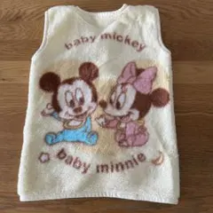 ベビーミッキー、ミニー　ミニかいまき毛布　スリーパー　35×50