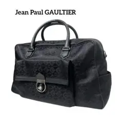 ジャンポールゴルチエ　ボストンバッグ　大容量　ブラック 収納ポーチ付き ジャンポールゴルチエ ボストンバッグ 大容量