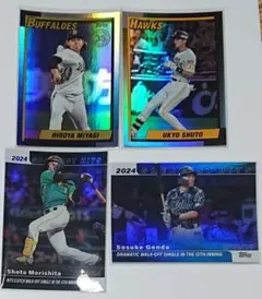 topps 侍ジャパン 2024 周東佑京 宮城大弥 森下翔太 源田壮亮