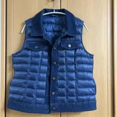 【美品】ダウンベスト襟付きレディース