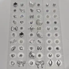 【サービス品】耳ツボジュエリー　60粒 まとめ売り　シルバー