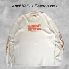 アンビル Kelly's Roadhouse ロングTシャツ L ホワイトスカルのサムネイル