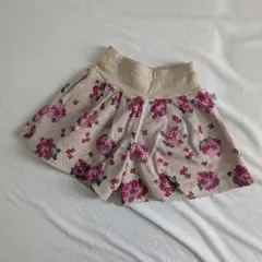 KP　花柄　ショートパンツ　キュロット　120