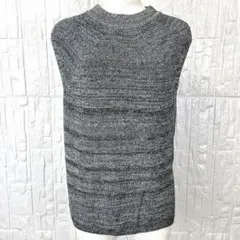 【美品】SHIPS ノースリーブ ニット トップス 夏春 シンプル✨【1229】