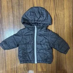 COMME CA ISM ダウンジャケット 80 ブラック フード付き 美品