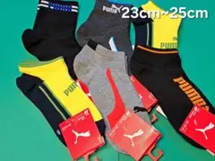 [新品タグ付き]PUMA キッズ靴下 23cm~25cm 6足セット ソックス