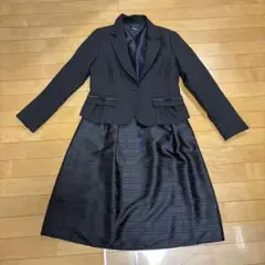 卒業入学式用　黒フォーマル　ツーピース