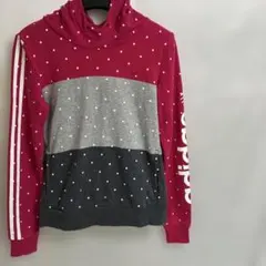 adidas NEO ドット柄フード付きパーカー L スポーツウェア