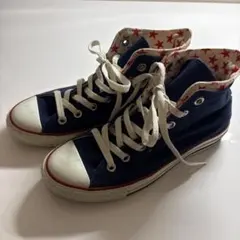 24.5cm CONVERSE All Star ネイビー ハイカットスニーカー