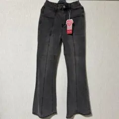 グレー フレアデニムパンツ 新品タグ付き