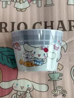 シナモロール 小鉢 ダイソー　サンリオ　メラミン食器　のんびりタイム