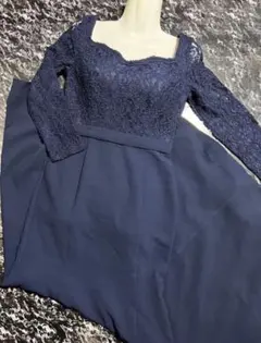 パーティードレス　ナイトドレス　マーメイドネイビー　インポート