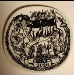 ヒグチユウコ ボリス雑貨店 イヤープレート 2026 九谷焼　馬　ギュスターヴのサムネイル