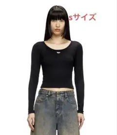【本日終了】diesel SサイズレディースTシャツ 長袖 T-BALLET-D