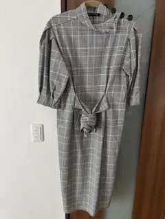 ZARA WOMAN チェック柄ワンピース Mサイズ