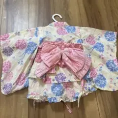 ベビー 浴衣 セパレート 紫陽花柄 90サイズ