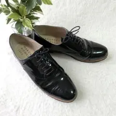 極美品⭐︎マーガレットハウエル 25 ローファー タッセル ヒール 黒 