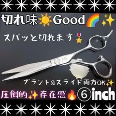 スパッと爽快に切れる理美容師プロ用シザーカットバサミ♪犬トリミングペットもOK