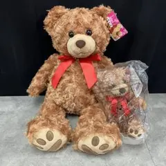 (0)△4 タグ付き 美品 テディベア 2体セット ミディアムベア ベビーベア