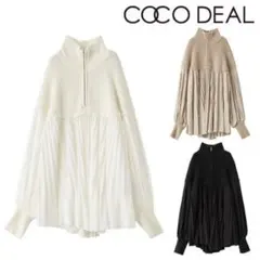COCO DEAL プリーツデザインニット　岡崎紗絵コラボ