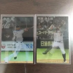 2014年カルビープロ野球チップス3Dカード 中田翔 阿部慎之助 セット