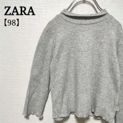 【人気】ザラ ベビーガール 柔らか 切りっぱなし タートルネックカットソー