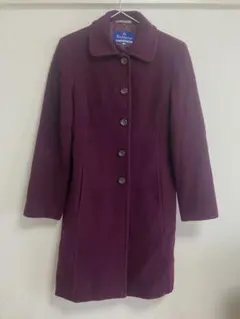【良品】Burberry ブルーレーベル ロングコート パープルのサムネイル