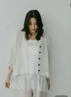 GLOBALWORK サテンレースキャミ