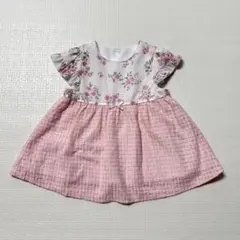 【美品】bebe raduction 花柄ワンピース 70-80のサムネイル