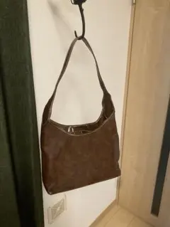 mystic ブラウンレザーショルダーバッグホリデーギフトlily.s_y 企画