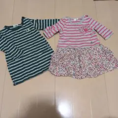 90cm 長袖チュニック 2着