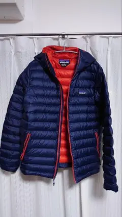 【美品】Patagonia ダウンジャケット ネイビー/レッド