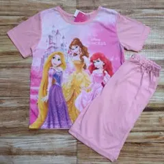 新品 未使用 ディズニープリンセス 半袖 パジャマ 女の子 上下 120