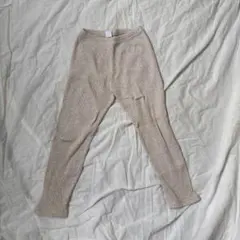 ギャップ　キッズ　リブレギンス　ベージュ