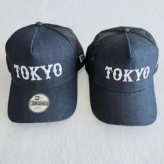 TOKYO読売ジャイアンツデニムキャップ 9FORTY大人＆子供用 2個セット
