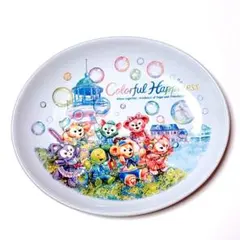 ディズニー　カラフルハピネス　ダッフィー＆フレンズ　スーベニアプレート