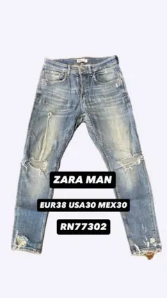 美品 値下げ 人気商品　ZARA MAN デニムパンツ　EUR38 USA30