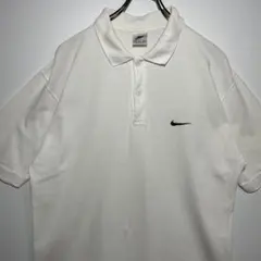NIKE ナイキ　ポロシャツ　サイズM 刺繍ロゴ　90s 銀タグ　希少　古着