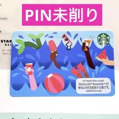 スターバックス カード スイム　スタバカード サマー2023☆PIN 未削りのサムネイル