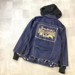 美品 RODEO CROWNS レイヤード風 Gジャン パーカー オーバーサイズのサムネイル
