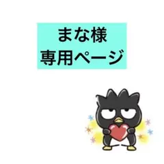 まな様専用ページ