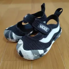 ✨️美品✨️VANS ベビーサンダル ブラック/ホワイト　13cm　送料無料