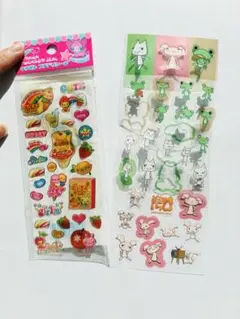 【平成レトロ】シール2点セット（どこでもいっしょ）