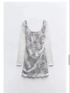 【ZARA】レース ミニワンピース ホワイト