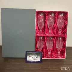 カガミクリスタル スイング イン ハート ストレートグラス 6個、6種
