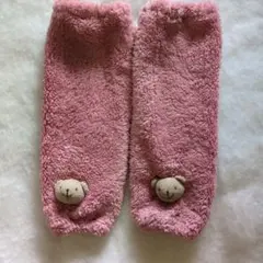 ベビーグース　BabyGoose　ベビーレッグウォーマー ピンク クマ