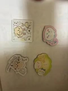 かわいいキャラクターマグネット4個セット