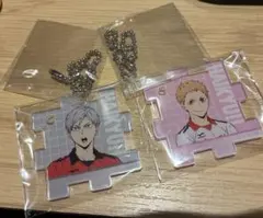 ハイキュー!! トレーディングアクリルパズルキーホルダー　夜久衛輔　灰羽リエーフ